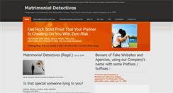 Desktop Screenshot of matrimonialdetectives.com